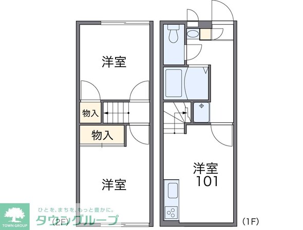 レオパレスサンパティークの物件間取画像